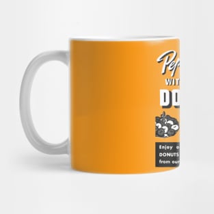 1941 Pep Up with Donuts Mug